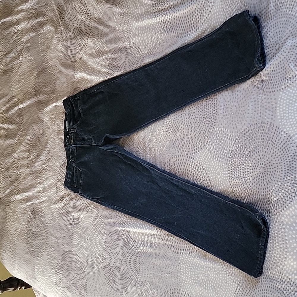 Boy's Place Straight Leg Jeans, Dark Blue Denim,  Size 14